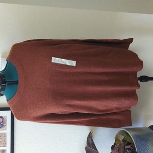 NWT Ava & Viv Rust Orange Sweater